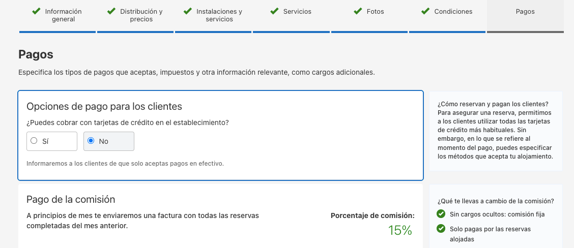 comision de booking