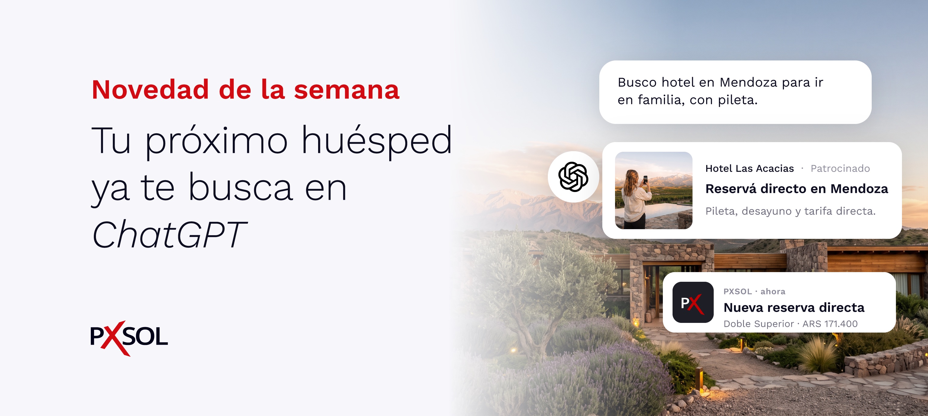ChatGPT Ads llegó a Latinoamérica: tu hotel ya puede aparecer donde tus huéspedes planean su viaje