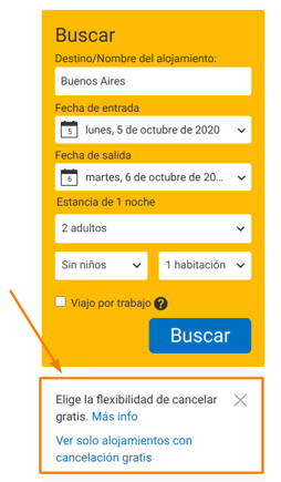 booking políticas de reserva