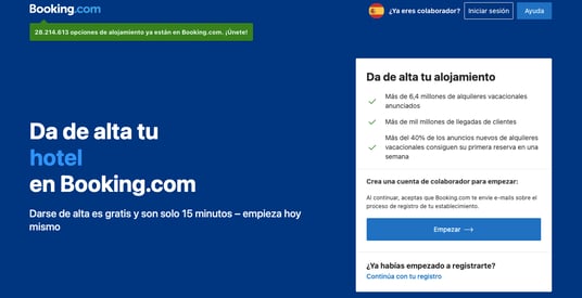 como cerar una cuenta en booking