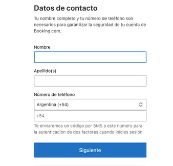 como cerar una cuenta en booking