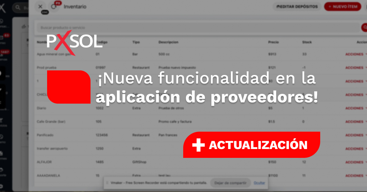 Nueva mejora en la Aplicación de Proveedores